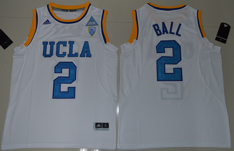 2017 UCLA Bruins Lonzo Ball #2 College Basketball Authentic  White Jersey->nfl patch->Sports Accessory